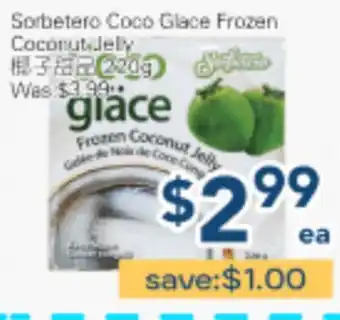 Oceans Fresh Food Market Sorbetero Coco Glace Frozen Coconut Jelly offer