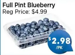 Blue Sky Supermarket Full Pint Blueberry offer