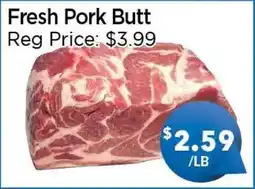 Blue Sky Supermarket Fresh Pork Butt offer