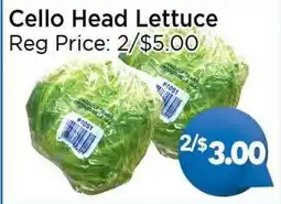 Blue Sky Supermarket Cello Head Lettuce offer