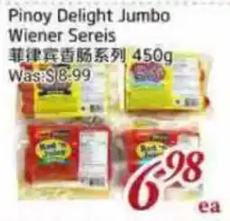 Tone Tai Supermarket Pinoy Delight Jumbo Wiener Sereis offer