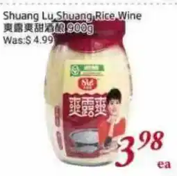 Tone Tai Supermarket Shuang Lu Shuang Rice Wine offer