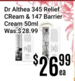 Nations Fresh Foods Dr Althea 345 Relief CReam & 147 Barrier Cream offer