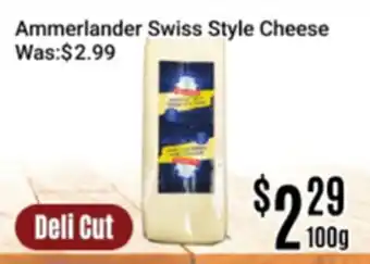 Nations Fresh Foods Ammerlander Swiss Style Cheese offer