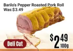 Nations Fresh Foods Barilo's Pepper Roasted Pork Roll offer