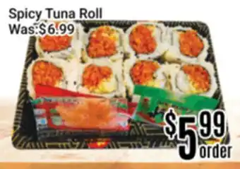 Nations Fresh Foods Spicy Tuna Roll offer
