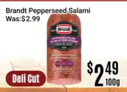Nations Fresh Foods Brandt Pepperseed Salami offer