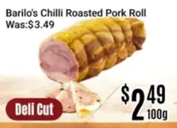 Nations Fresh Foods Barilo's Chilli Roasted Pork Roll offer