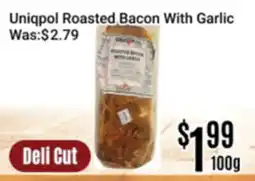 Nations Fresh Foods Uniqpol Roasted Bacon With Garlic offer