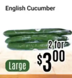 Nations Fresh Foods English Cucumber offer