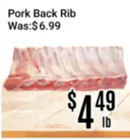Nations Fresh Foods Pork Back Rib offer