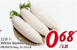 United Supermarket White Radish offer