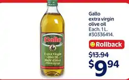 Walmart Gallo extra virgin olive oil offer