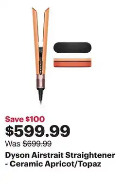 Best Buy Dyson Airstrait Straightener - Ceramic Apricot/Topaz offer