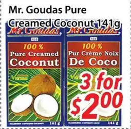 Bestco Food Mart Mr. Goudas Pure Creamed Coconut offer