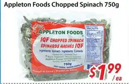 Bestco Food Mart Appleton Foods Chopped Spinach offer