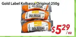 Bestco Food Mart Gold Label Kolbassa Original offer