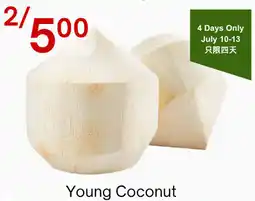 Lucky Supermarket Young Coconut offer