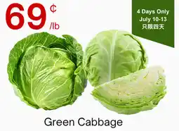 Lucky Supermarket Green Cabbage offer