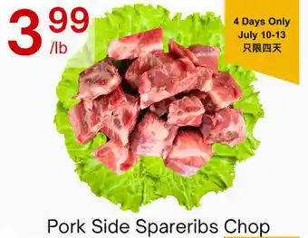 Pork Side Spareribs Chop