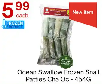 Ocean Swallow Frozen Snail Patties Cha Oc
