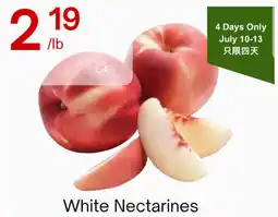 Lucky Supermarket White Nectarines offer