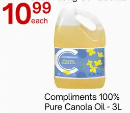 Lucky Supermarket Compliments 100% Pure Canola Oil offer