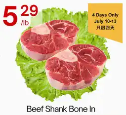 Lucky Supermarket Beef Shank Bone In offer