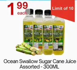 Lucky Supermarket Ocean Swallow Sugar Cane Juice Assorted offer