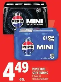 Metro Pepsi mini soft drinks offer