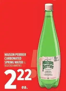 Metro Maison perrier carbonated spring water offer