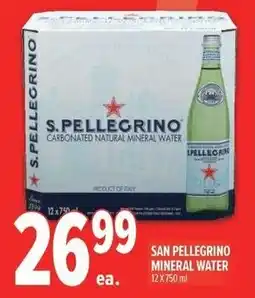 Metro San pellegrino mineral water offer