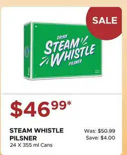 The Beer Store STEAM WHISTLE PILSNER offer