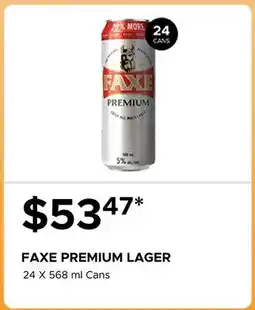 The Beer Store FAXE PREMIUM LAGER offer