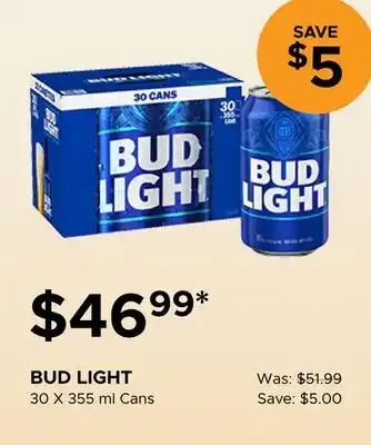 The Beer Store BUD LIGHT offer