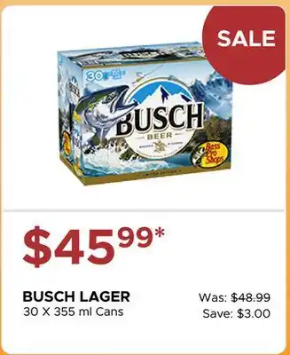 The Beer Store BUSCH LAGER offer