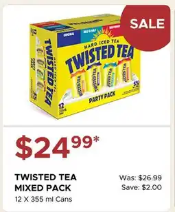 The Beer Store TWISTED TEA MIXED PACK offer