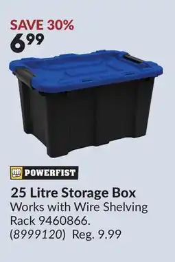 Princess Auto 25 Litre Storage Box offer