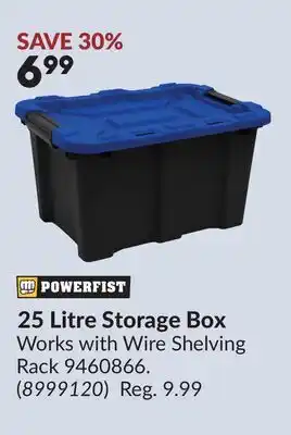 Princess Auto 25 Litre Storage Box offer
