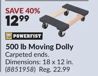 Princess Auto 500 lb Moving Dolly offer