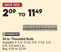 Princess Auto 36 in. Threaded Rods offer