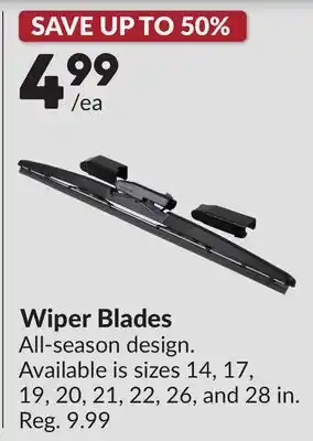 Princess Auto Wiper Blades offer