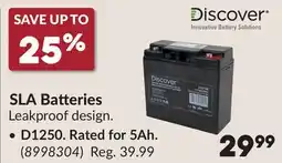 Princess Auto SLA Batteries offer