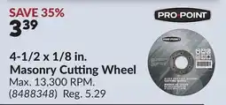 Princess Auto 4-1/2 x 1/8 in. Masonry Cutting Wheel offer