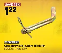 Princess Auto Class III/IV 5/8 in. Bent Hitch Pin offer