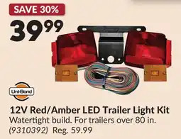 Princess Auto 12V Red-Amber LED Trailer Light Kit offer