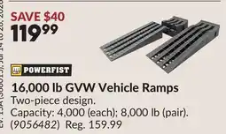 Princess Auto 16,000 lb GVW Vehicle Ramps offer