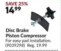 Princess Auto Disc Brake Piston Compressor offer