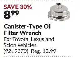 Princess Auto Canister-Type Oil Filter Wrench offer