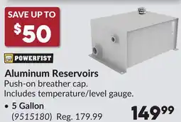 Princess Auto Aluminum Reservoirs, 5 Gallon offer